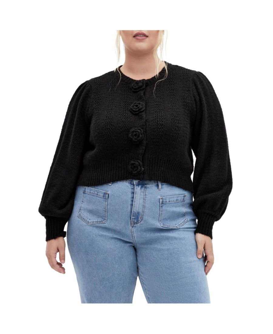 Кардиган Rosie больших размеров CITY CHIC, Black
Кардиган Rosie больших размеров CITY CHIC, Black