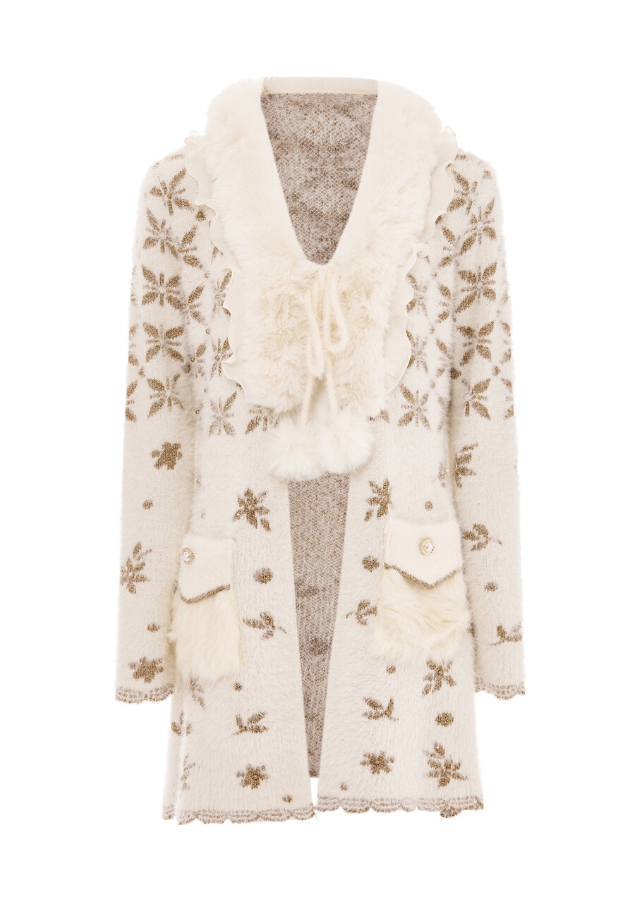 Вязаный кардиган faina, экрю
Вязаный кардиган faina, экрю