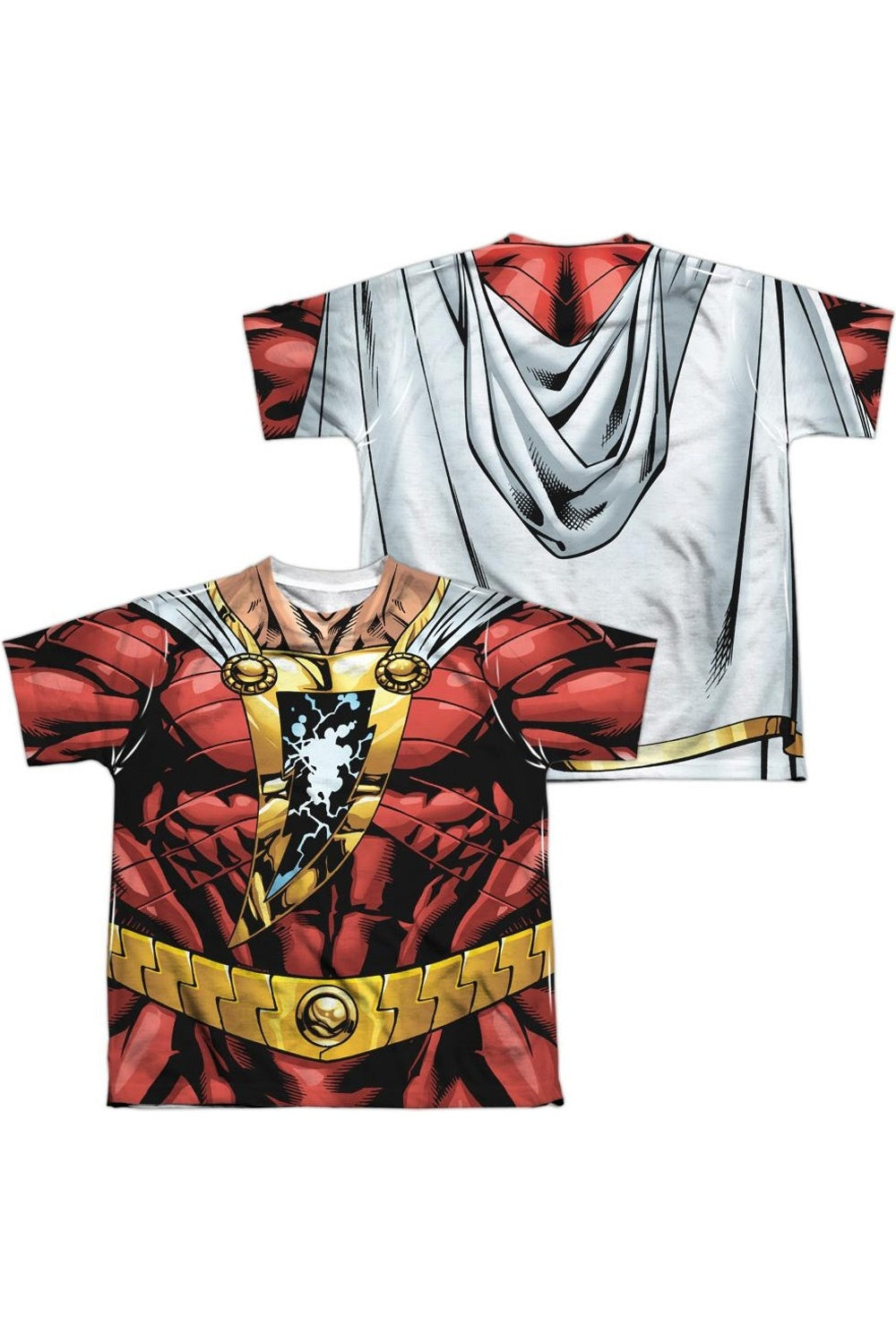 Футболка с коротким рукавом для детей "Лига справедливости Америки" с изображением формы Шазама (спереди и сзади) Gildan, белый
Футболка с коротким рукавом для детей "Лига справедливости Америки" с изображением формы Шазама (спереди и сзади) Gildan, белый