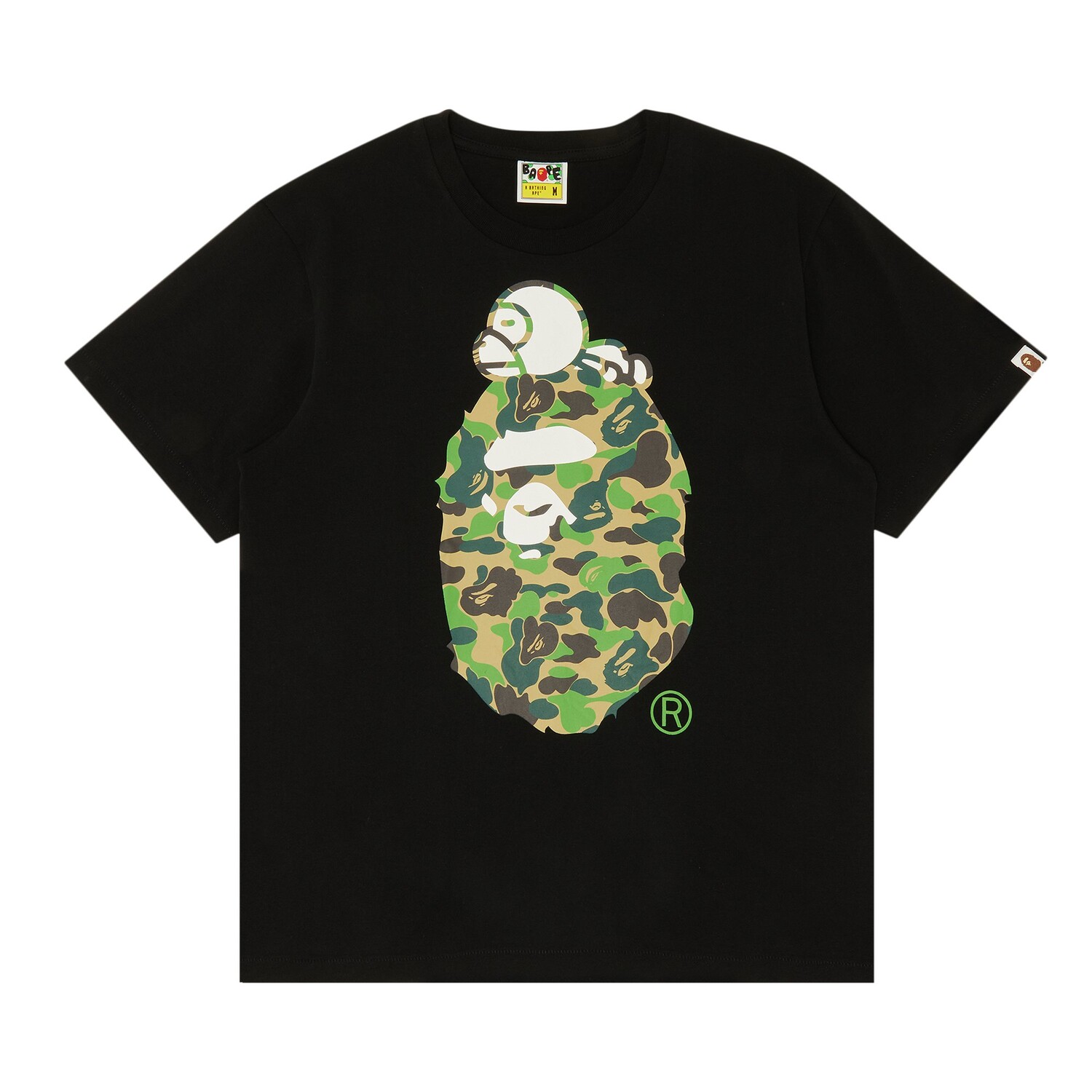 Футболка BAPE ABC Camo Milo на Big Ape, цвет черный/зеленый
Футболка BAPE ABC Camo Milo на Big Ape, цвет черный/зеленый
