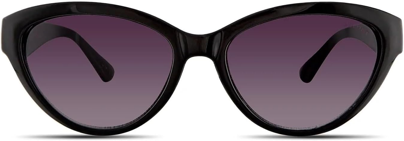 Солнцезащитные очки Velvet Eyewear «Кошачий глаз» модель «Мэрилин» в черном черепаховом цвете с градиентом - 100% защита от УФ-излучения - разработаны для женщин - произведены в США, размер Medium, Black
Солнцезащитные очки Velvet Eyewear «Кошачий глаз» модель «Мэрилин» в черном черепаховом цвете с градиентом - 100% защита от УФ-излучения - разработаны для женщин - произведены в США, размер Medium, Black