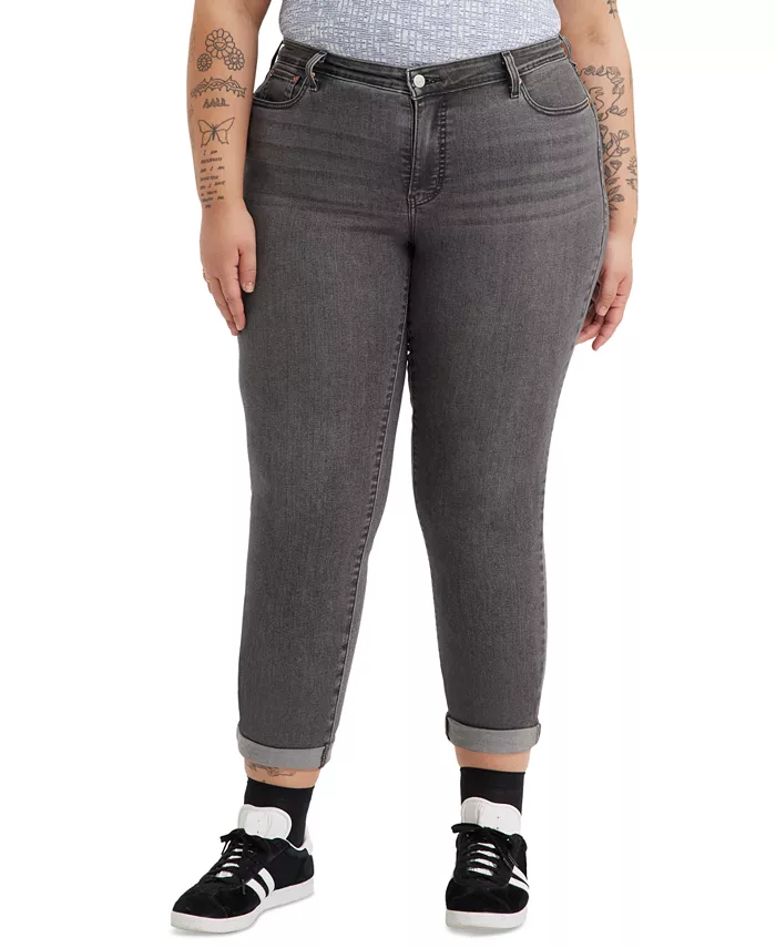 Модные джинсы-бойфренды больших размеров Levi's, черный
Модные джинсы-бойфренды больших размеров Levi's, черный