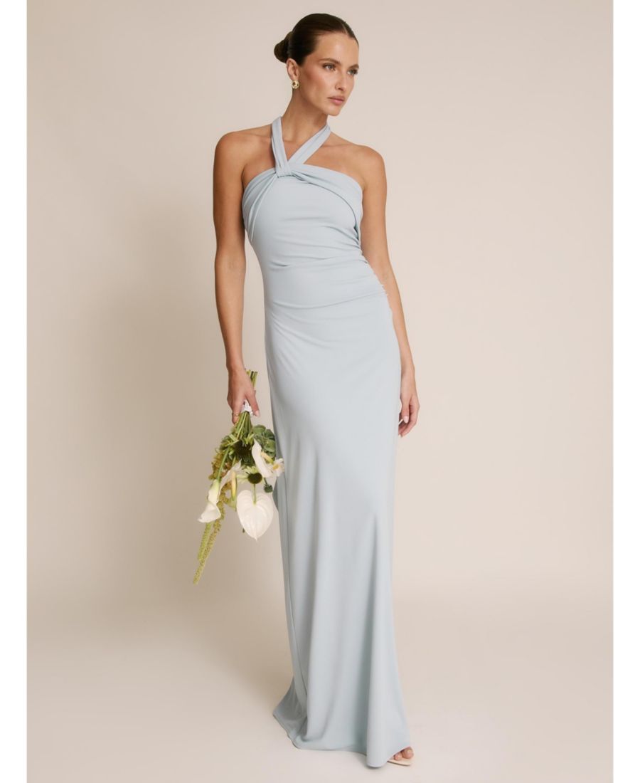 Женское платье подружки невесты с воротником-халтером из эластичной ткани Six Stories, Pale blue
Женское платье подружки невесты с воротником-халтером из эластичной ткани Six Stories, Pale blue