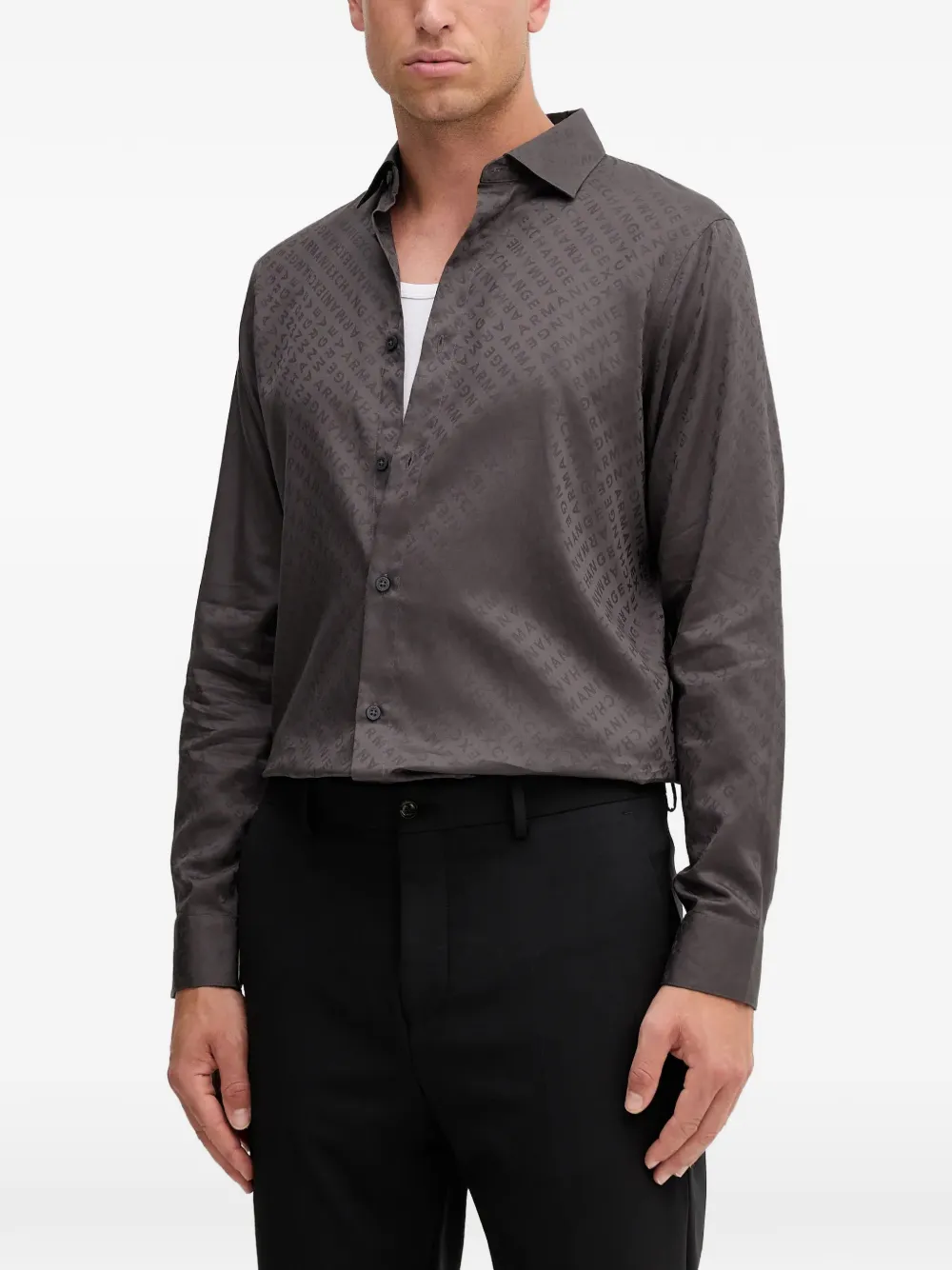 Рубашка прямого кроя Armani Exchange, серый
Рубашка прямого кроя Armani Exchange, серый
