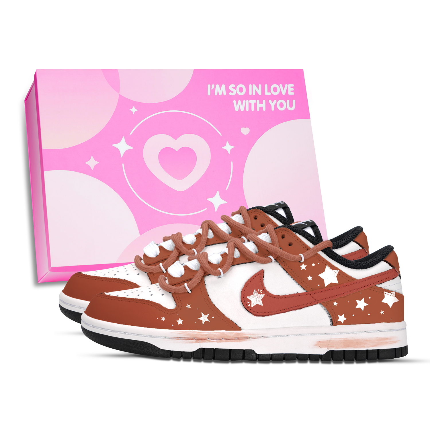 Nike Данки в сопровождении звёзд устойчивые к истиранию лоу-топ скейтборд-кроссовки унисекс коричнево-красные, цвет Brown Red
Nike Данки в сопровождении звёзд устойчивые к истиранию лоу-топ скейтборд-кроссовки унисекс коричнево-красные, цвет Brown Red