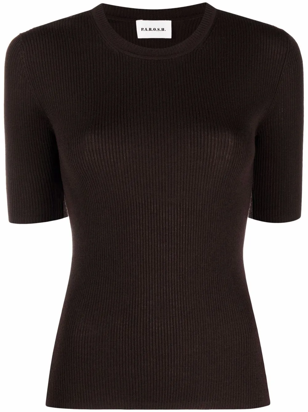 Шерстяная топ в рубчик P.A.R.O.S.H., коричневый
Шерстяная топ в рубчик P.A.R.O.S.H., коричневый