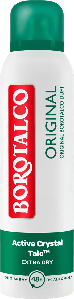 Деоспрей антитранспирант Оригинальный 150мл Borotalco
Деоспрей антитранспирант Оригинальный 150мл Borotalco
