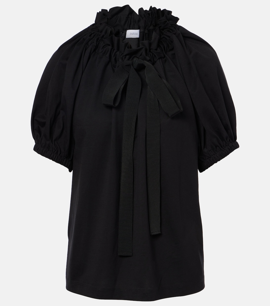 Хлопковая джерсейная майка Patou, черный
Хлопковая джерсейная майка Patou, черный