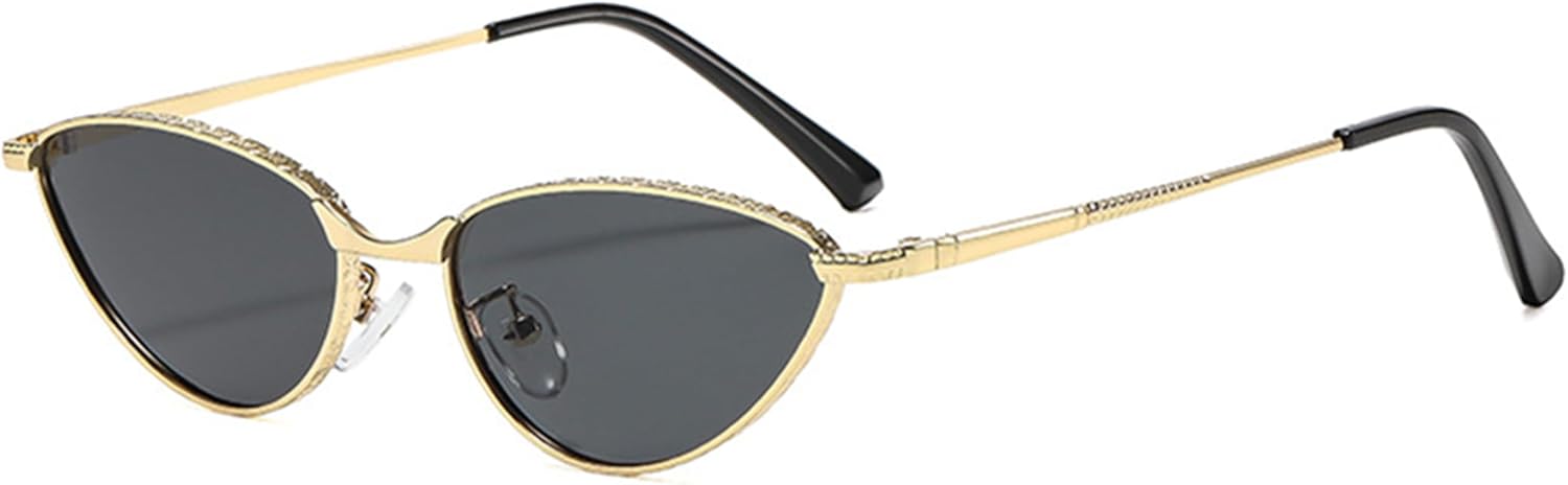 Солнцезащитные очки Bullabulling в стиле ретро, овальные, для женщин, 90-е годы, маленькие овальные очки «кошачий глаз», винтажная металлическая оправа с пружинным шарниром, Gold Gray
Солнцезащитные очки Bullabulling в стиле ретро, овальные, для женщин, 90-е годы, маленькие овальные очки «кошачий глаз», винтажная металлическая оправа с пружинным шарниром, Gold Gray