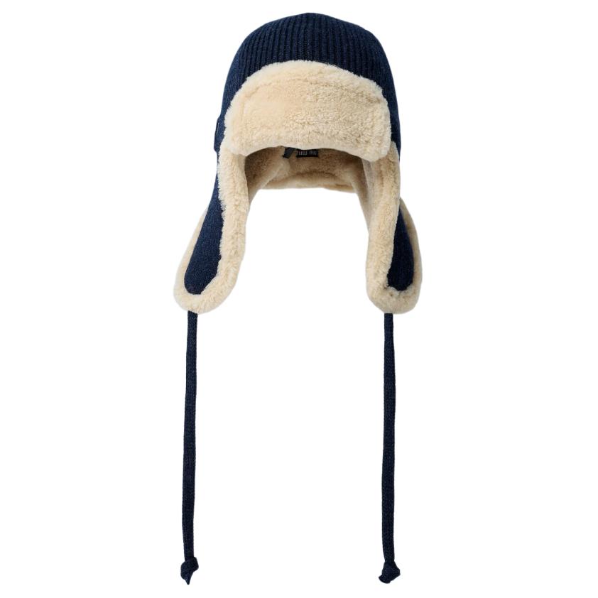 Шерстяная шапка-ушанка unisex blue MIU MIU, синий
Шерстяная шапка-ушанка unisex blue MIU MIU, синий