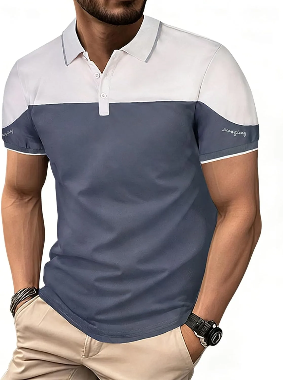 Мужская поло 2026 лето короткий рукав casual цветной блок slim fit с карманами Lmdudan
Мужская поло 2026 лето короткий рукав casual цветной блок slim fit с карманами Lmdudan