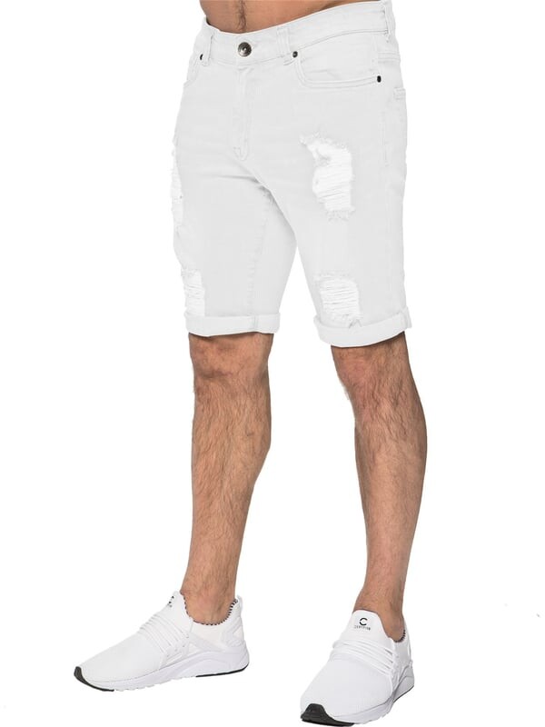 Мужские рваные узкие шорты Enzo, белый
Мужские рваные узкие шорты Enzo, белый