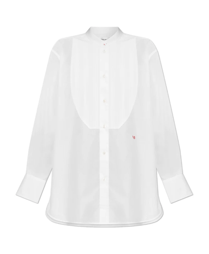 Рубашка со стоячим воротником Victoria Beckham, белый
Рубашка со стоячим воротником Victoria Beckham, белый