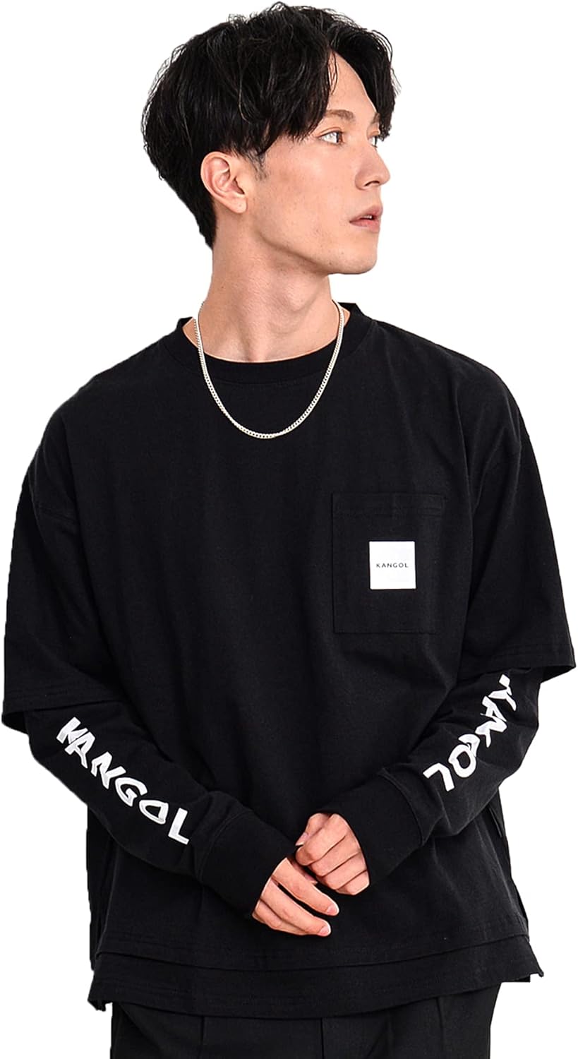 Хлопковая футболка с длинными рукавами KANGOL с вышитым логотипом и карманом, многослойный крой, свободный силуэт, унисекс, черный
Хлопковая футболка с длинными рукавами KANGOL с вышитым логотипом и карманом, многослойный крой, свободный силуэт, унисекс, черный