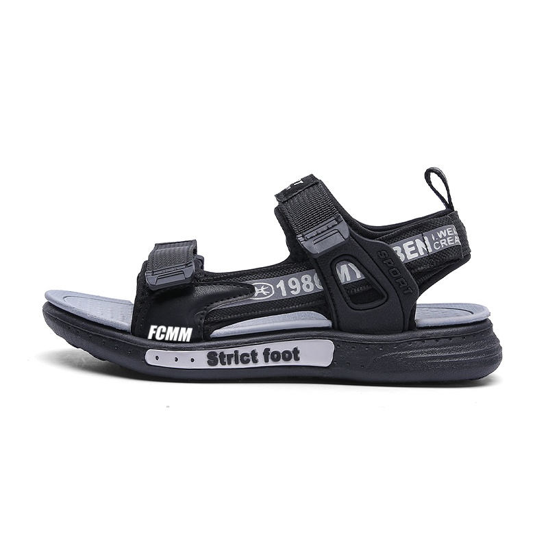 Детские сандалии с нескользящей подошвой FCMM, черный/серый
Детские сандалии с нескользящей подошвой FCMM, черный/серый