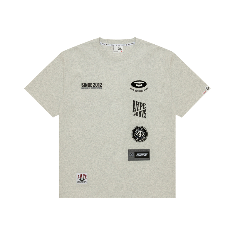 Футболка с коротким рукавом с принтом логотипа Moonface от A Bathing APE Aape, серый
Футболка с коротким рукавом с принтом логотипа Moonface от A Bathing APE Aape, серый