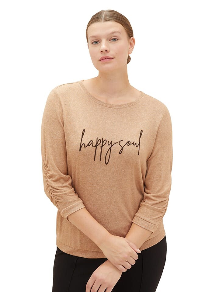 Лонгслив Tom Tailor, светло-коричневый
Лонгслив Tom Tailor, светло-коричневый