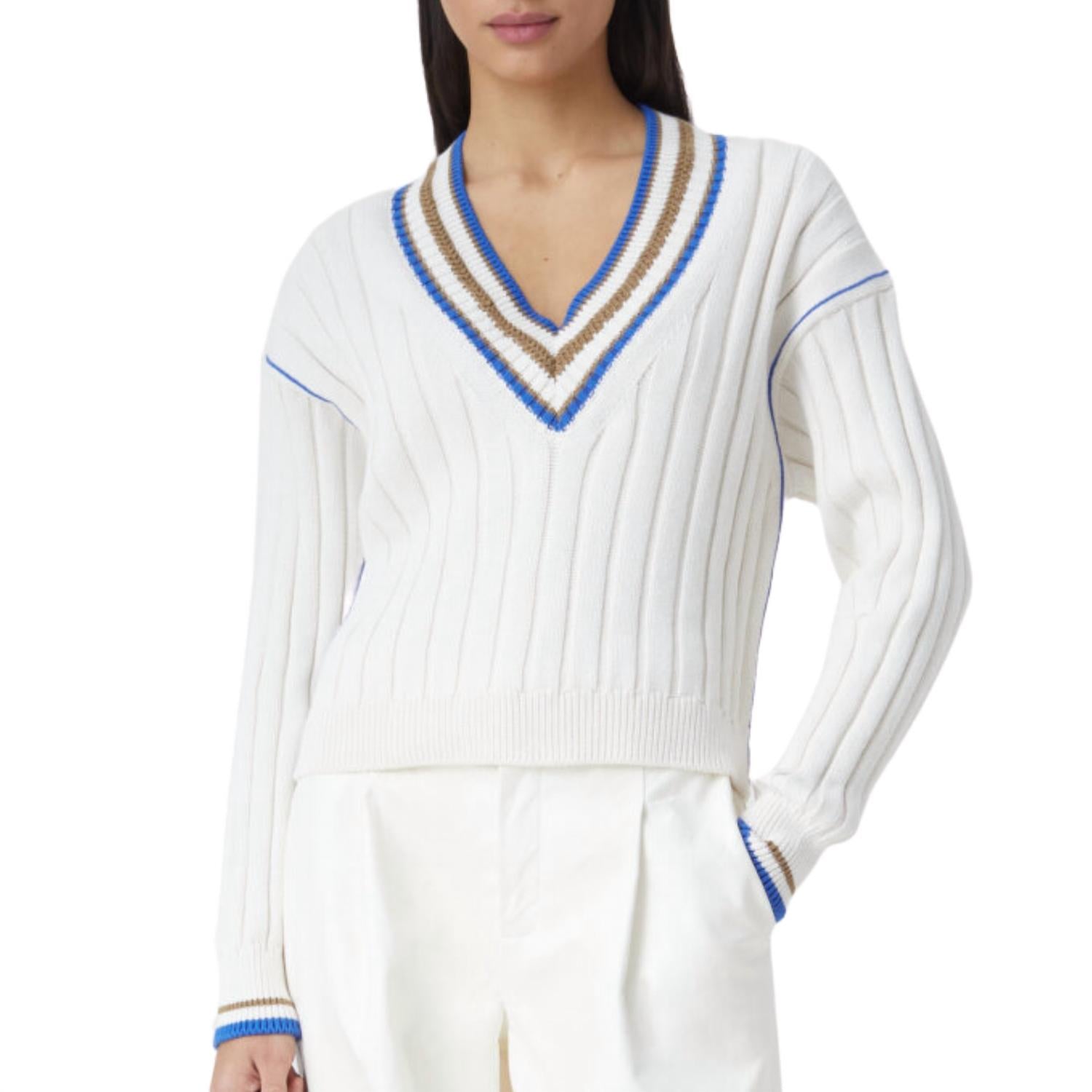 Вязаный свитер с V-образным вырезом цвета экрю CLOSED, цвет ecru
Вязаный свитер с V-образным вырезом цвета экрю CLOSED, цвет ecru