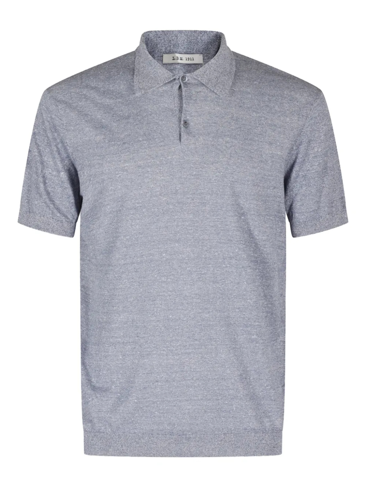 Рубашка-поло с короткими рукавами из меланжа l.b.m., серый 
Рубашка-поло с короткими рукавами из меланжа l.b.m., серый