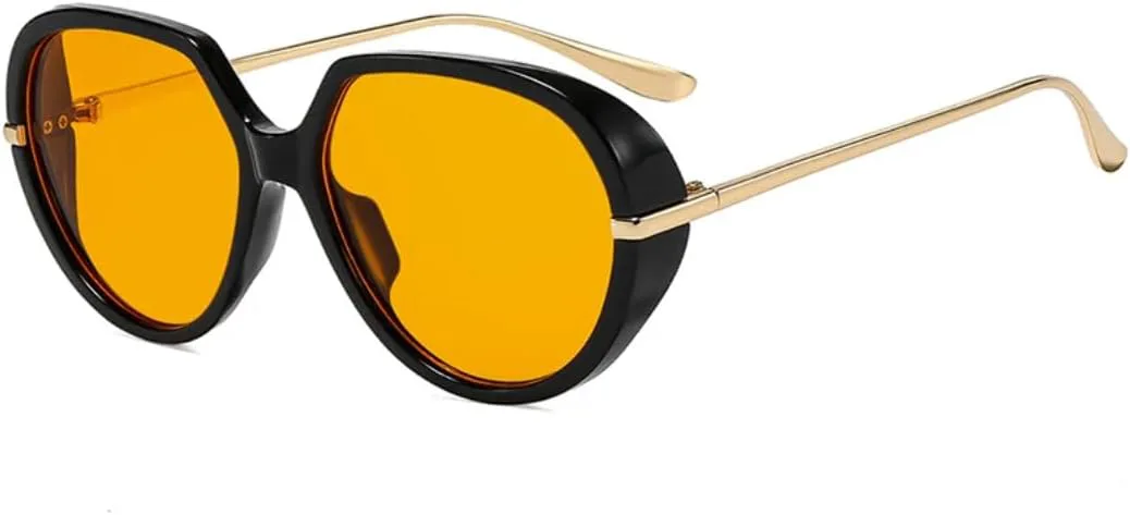 Винтажные солнцезащитные очки для женщин и мужчин, роскошные, модные, с градиентом цвета, в стиле панк, с защитой от УФ-излучения UV400 TVTBBVV, Black Orange
Винтажные солнцезащитные очки для женщин и мужчин, роскошные, модные, с градиентом цвета, в стиле панк, с защитой от УФ-излучения UV400 TVTBBVV, Black Orange