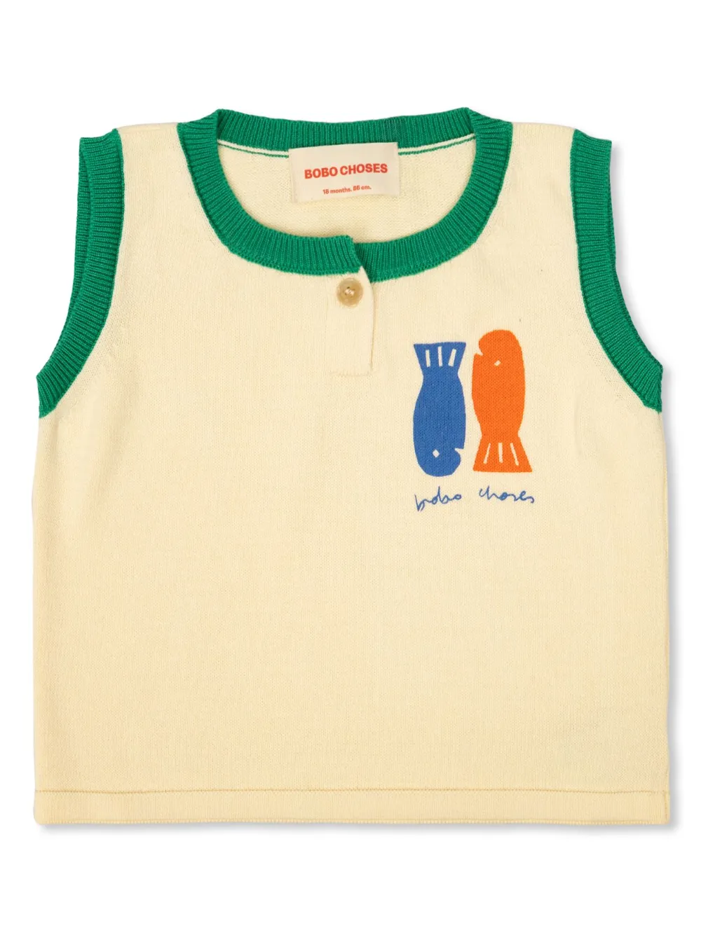 Трикотажный топ без рукавов BOBO CHOSES, нейтральный
Трикотажный топ без рукавов BOBO CHOSES, нейтральный