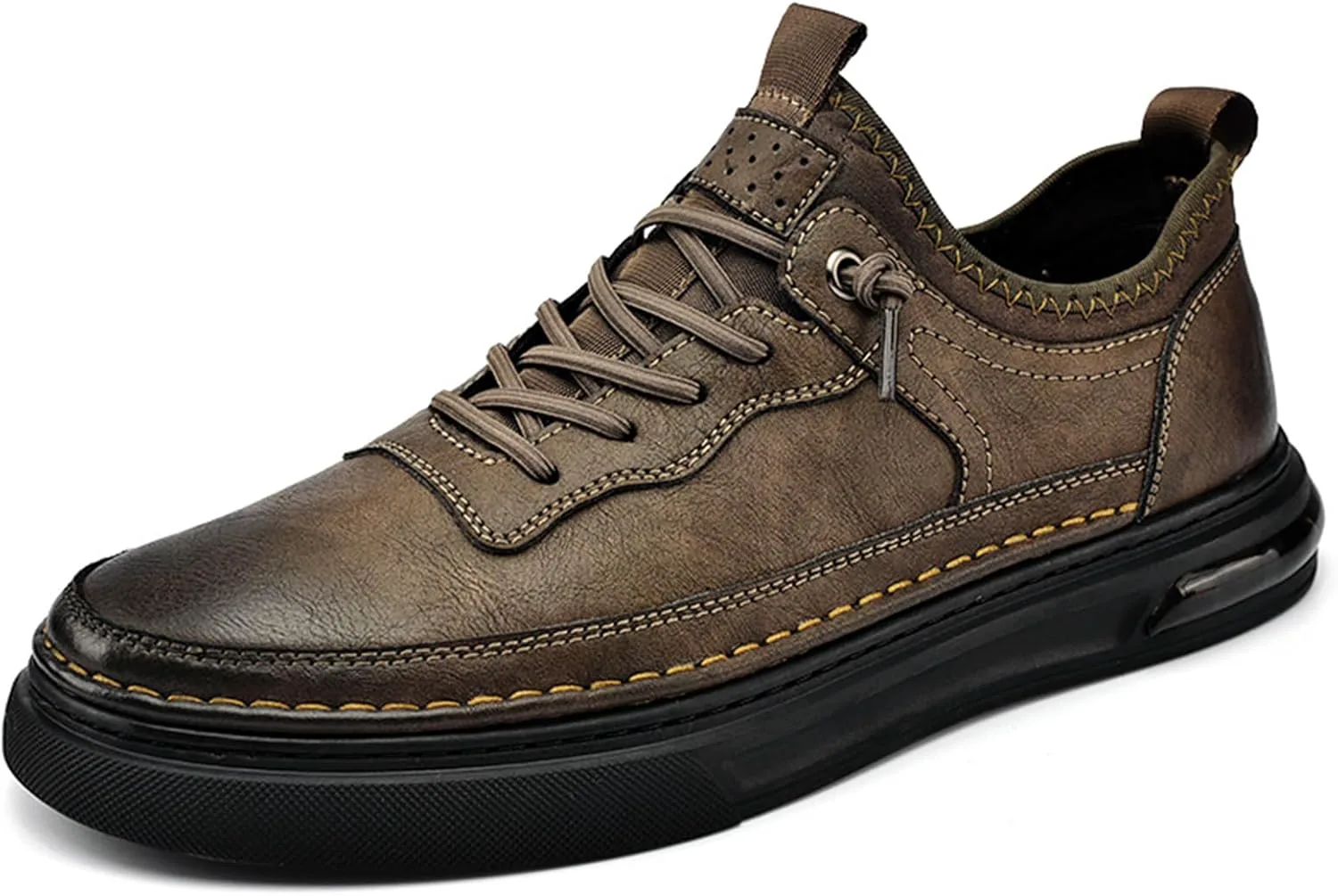 Мужские кожаные модные кеды-оксфорды с низким верхом, шнуровкой, с круглым носком, повседневные оксфорды, ретро-стиль, удобные, деловые, с невидимым увеличением роста, противоскользящей мягкой подошвой, для ходьбы и работы XOEKD, коричневый
Мужские кожаные модные кеды-оксфорды с низким верхом, шнуровкой, с круглым носком, повседневные оксфорды, ретро-стиль, удобные, деловые, с невидимым увеличением роста, противоскользящей мягкой подошвой, для ходьбы и работы XOEKD, коричневый