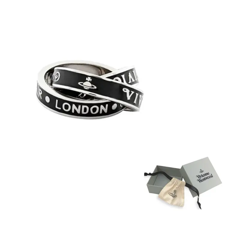 Vivienne Westwood Керамические эмалевые кольца Unisex Black
Vivienne Westwood Керамические эмалевые кольца Unisex Black