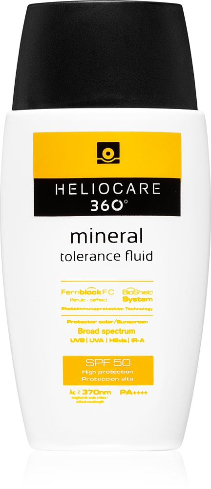 360° минеральный толерантный флюид минеральный защитный флюид для лица SPF 50 Heliocare, 50 мл
360° минеральный толерантный флюид минеральный защитный флюид для лица SPF 50 Heliocare, 50 мл