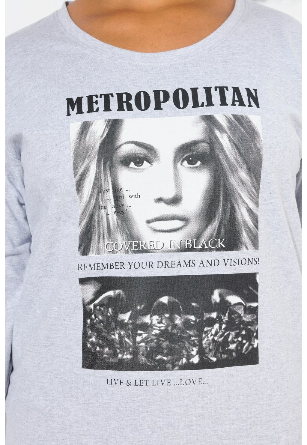 Топ с длинными рукавами Angel of Style, серый
Топ с длинными рукавами Angel of Style, серый