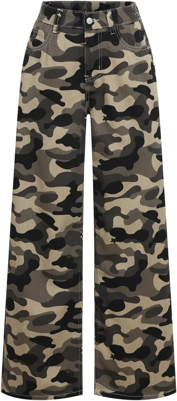 Женские джинсы Wide Leg Straight Camo Relaxed Fit с карманами
Женские джинсы Wide Leg Straight Camo Relaxed Fit с карманами