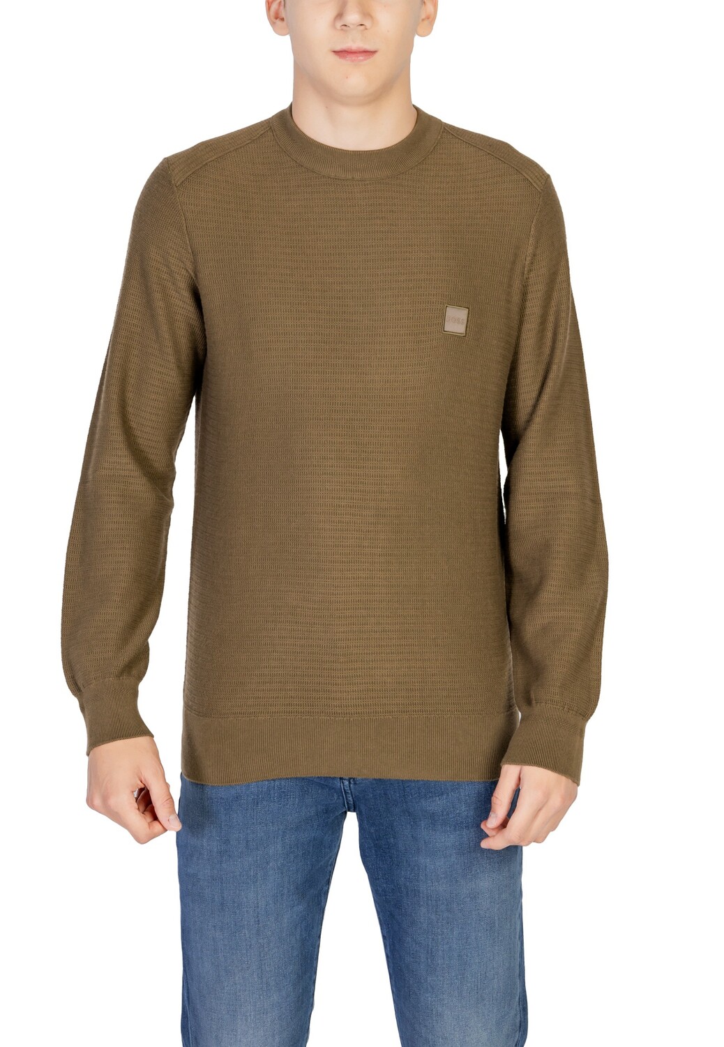 Джемпер BOSS с круглым вырезом, хаки
Джемпер BOSS с круглым вырезом, хаки