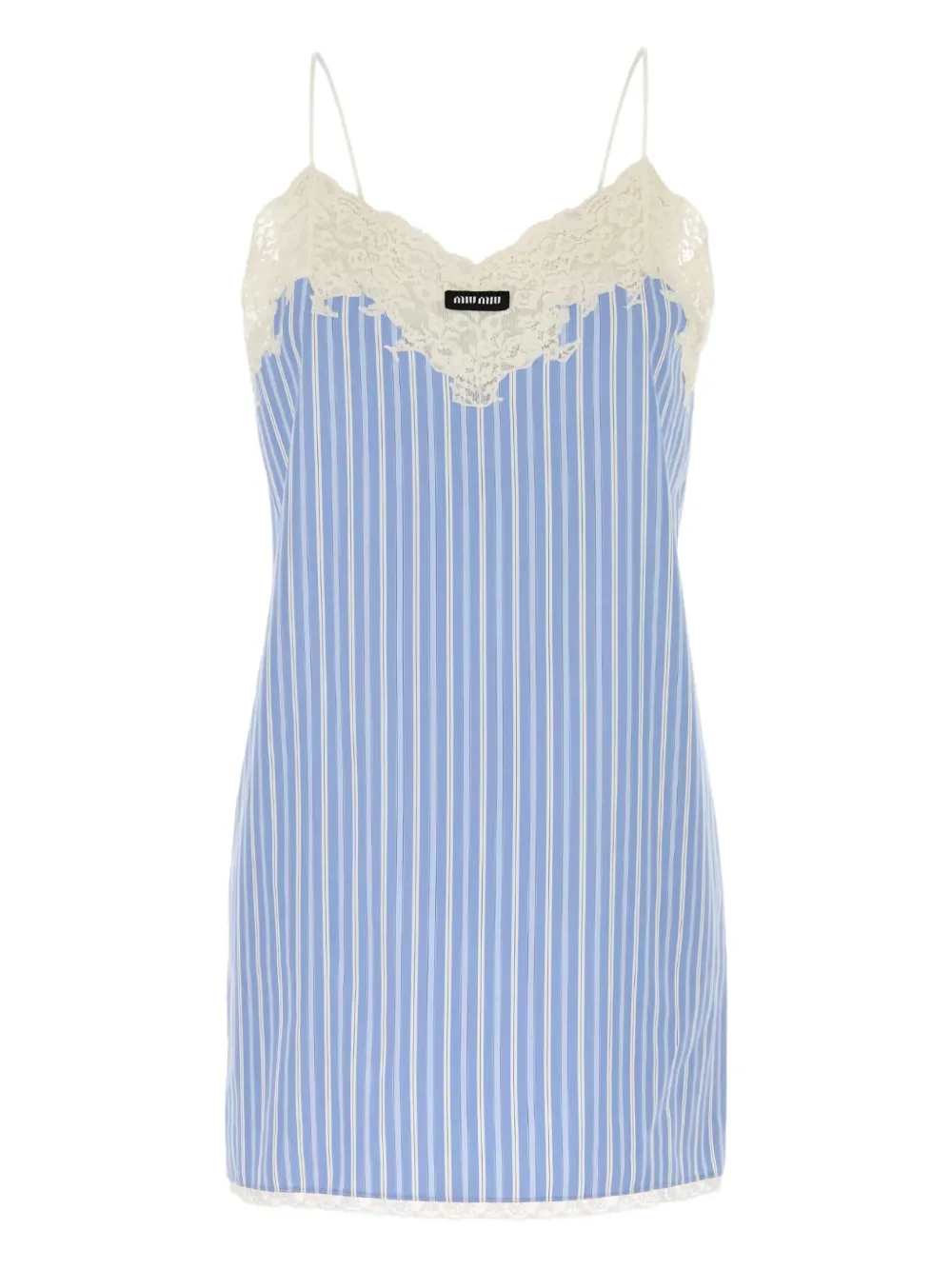 Платье мини с кружевом MIU MIU, синий
Платье мини с кружевом MIU MIU, синий