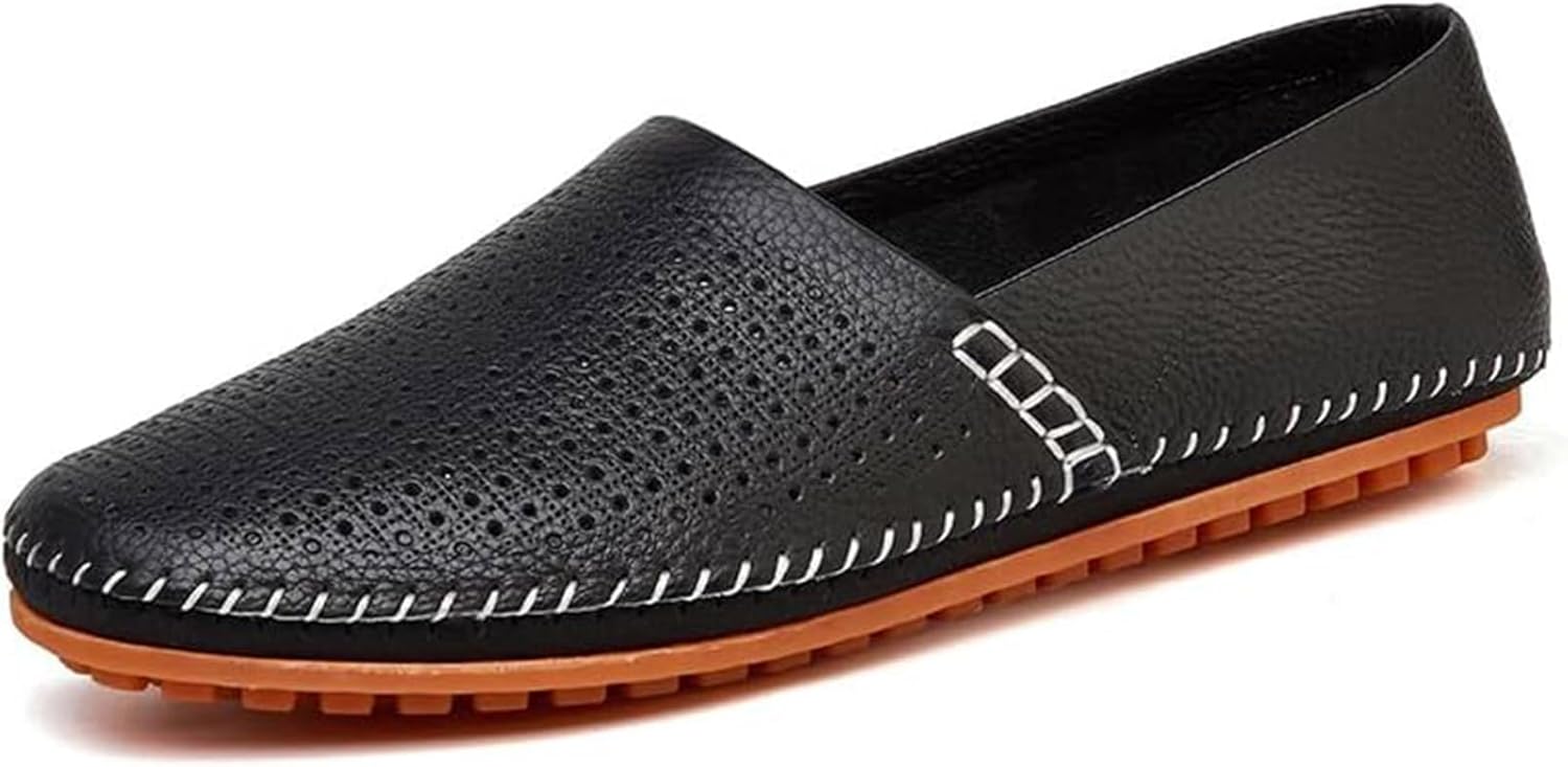 Мужские кожаные лоферы на плоской подошве, легкие повседневные слипоны для прогулок и вождения Xinduoyu, черный
Мужские кожаные лоферы на плоской подошве, легкие повседневные слипоны для прогулок и вождения Xinduoyu, черный