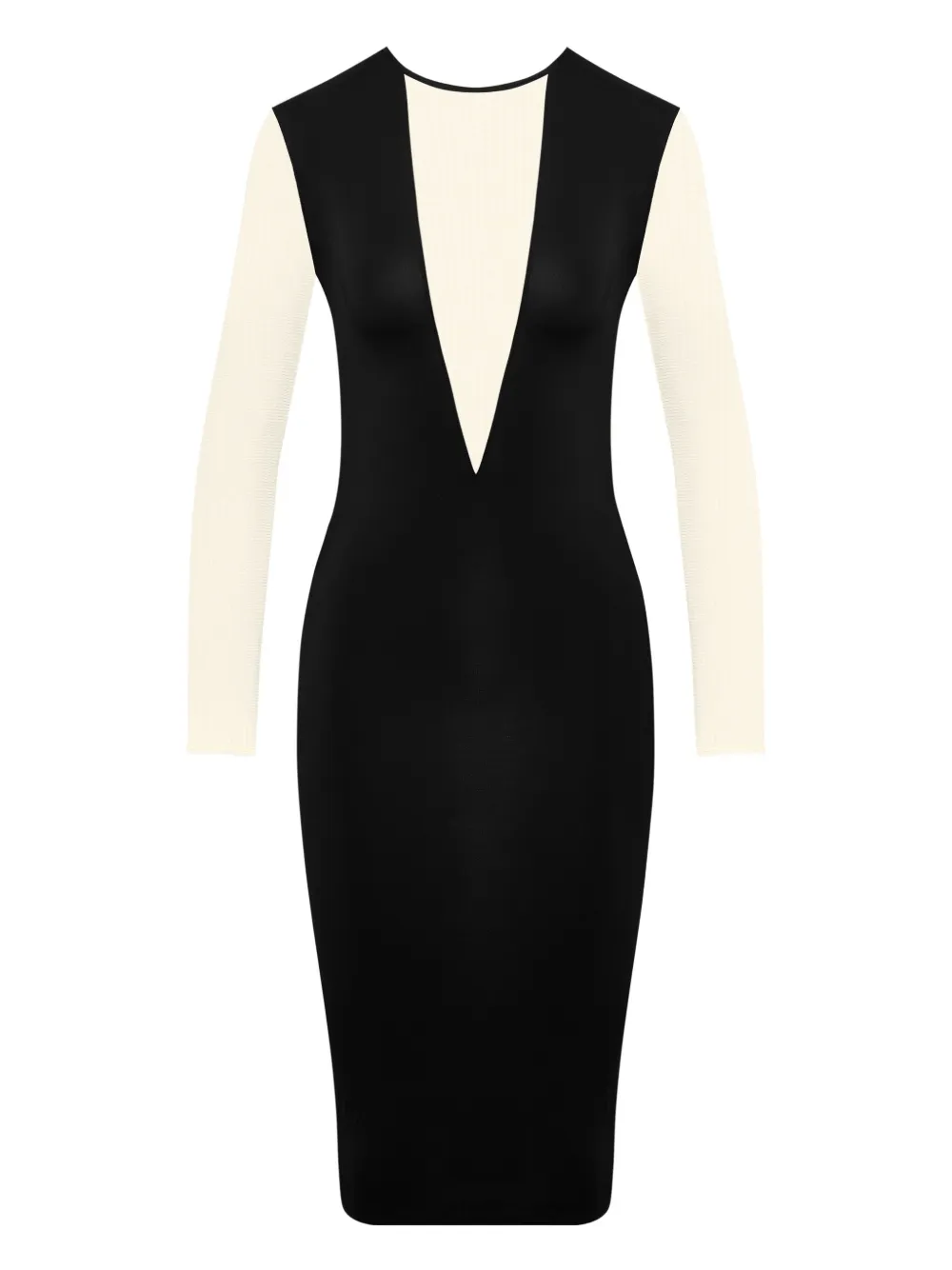 Мини-платье с длинными рукавами и V-образным вырезом Maison Close, черный
Мини-платье с длинными рукавами и V-образным вырезом Maison Close, черный