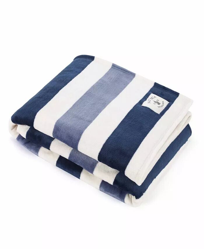 Двусторонний плед из сверхмягкого плюша Awning Stripe, 60 x 50 дюймов Nautica, синий
Двусторонний плед из сверхмягкого плюша Awning Stripe, 60 x 50 дюймов Nautica, синий