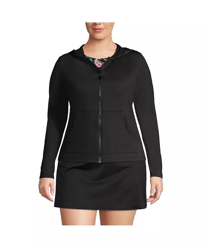 Рашгард больших размеров с капюшоном, молнией и длинными рукавами, защита от опрокидывания UPF 50 Lands' End, черный
Рашгард больших размеров с капюшоном, молнией и длинными рукавами, защита от опрокидывания UPF 50 Lands' End, черный