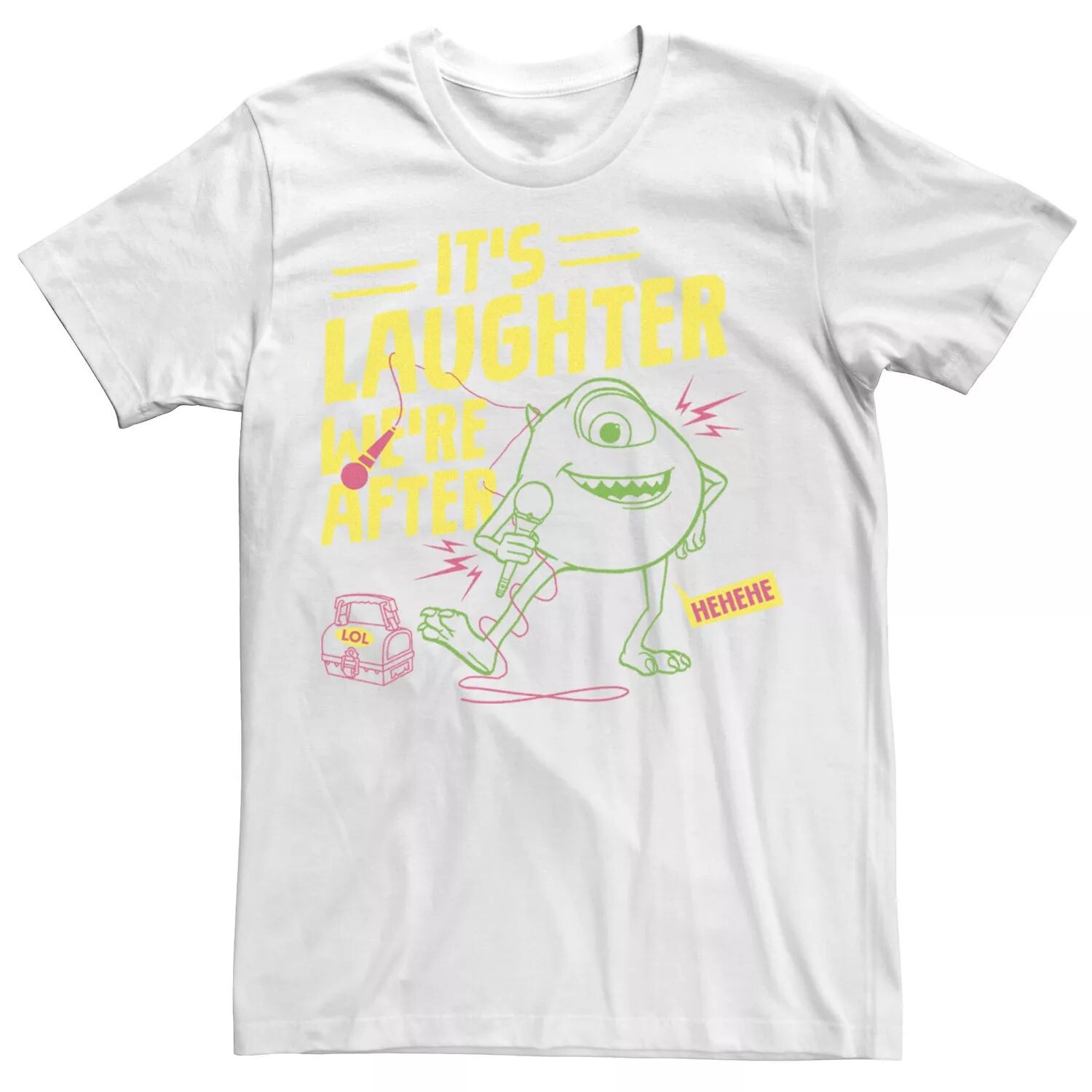 Мужская футболка Disney/Pixar Monsters At Work Mike's Comedy Show Licensed Character
Мужская футболка Disney/Pixar Monsters At Work Mike's Comedy Show Licensed Character