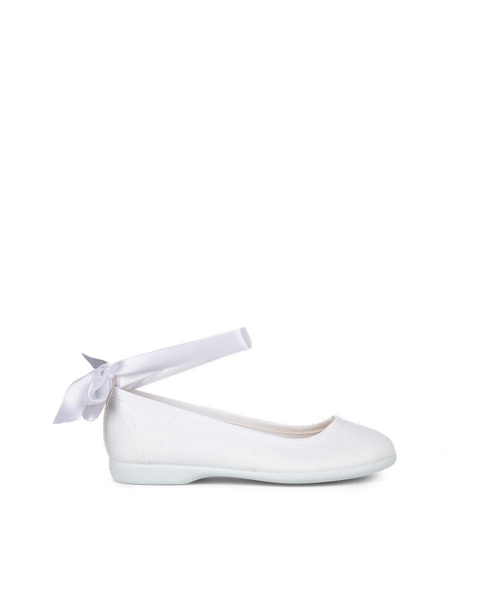 Тканевые балетки для девочек с застежкой-браслетом и атласными лентами Pisamonas, белый
Тканевые балетки для девочек с застежкой-браслетом и атласными лентами Pisamonas, белый