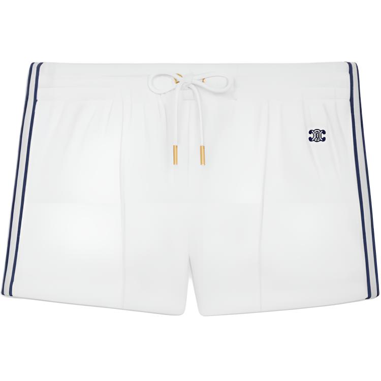 Шорты с вышитым логотипом Triomphe на шнурке CELINE, белый
Шорты с вышитым логотипом Triomphe на шнурке CELINE, белый