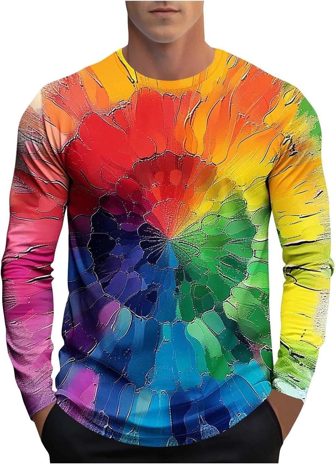 Мужская футболка с длинным рукавом и защитой от солнца в стиле тай-дай Xiaojmake
Мужская футболка с длинным рукавом и защитой от солнца в стиле тай-дай Xiaojmake