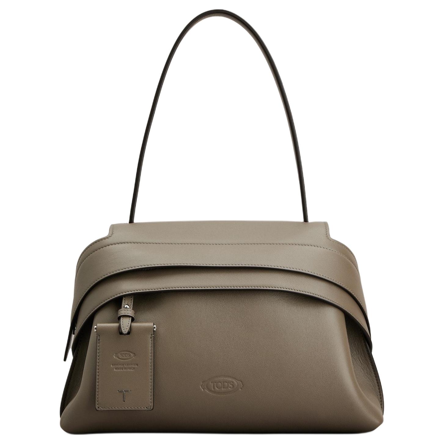 TOD'S Маленькая женская сумка из телячьей кожи серого цвета
TOD'S Маленькая женская сумка из телячьей кожи серого цвета