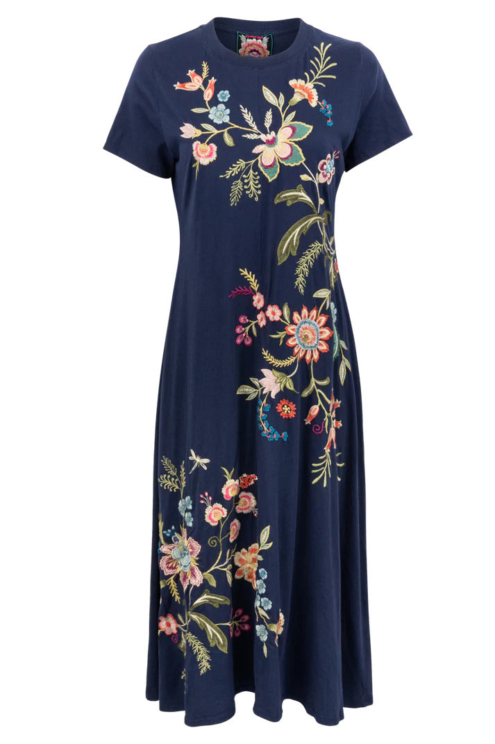 Женское платье Johnny Was с круглым вырезом и необработанными швами, Sophie 
Женское платье Johnny Was с круглым вырезом и необработанными швами, Sophie