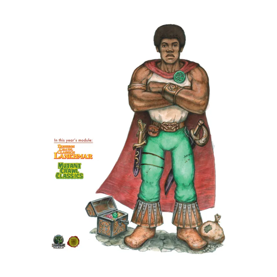 Lankhmar/Mutant Crawl Classics (Free RPG Day 2016) - Cover C, Dungeon Crawl Classics Role Playing Games - Adventures, мягкая обложка
Lankhmar/Mutant Crawl Classics (Free RPG Day 2016) - Cover C, Dungeon Crawl Classics Role Playing Games - Adventures, мягкая обложка