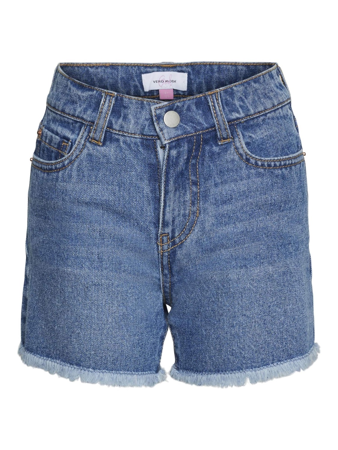 Vero Moda Girl Джинсовые шорты свободного кроя 'BELLA' в синем дениме
Vero Moda Girl Джинсовые шорты свободного кроя 'BELLA' в синем дениме