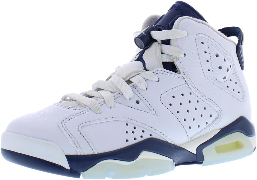 Кроссовки Nike Jordan 6 Retro для мальчиков, белый/синий/темно-синий
Кроссовки Nike Jordan 6 Retro для мальчиков, белый/синий/темно-синий