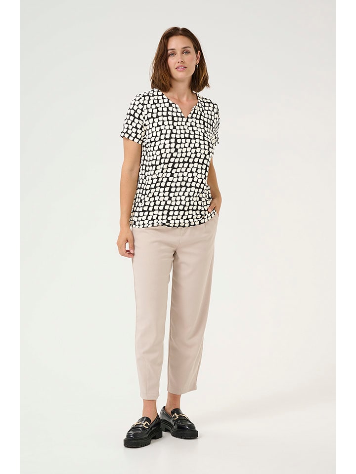 Kaffe Блузка черного/кремового цвета
Kaffe Блузка черного/кремового цвета