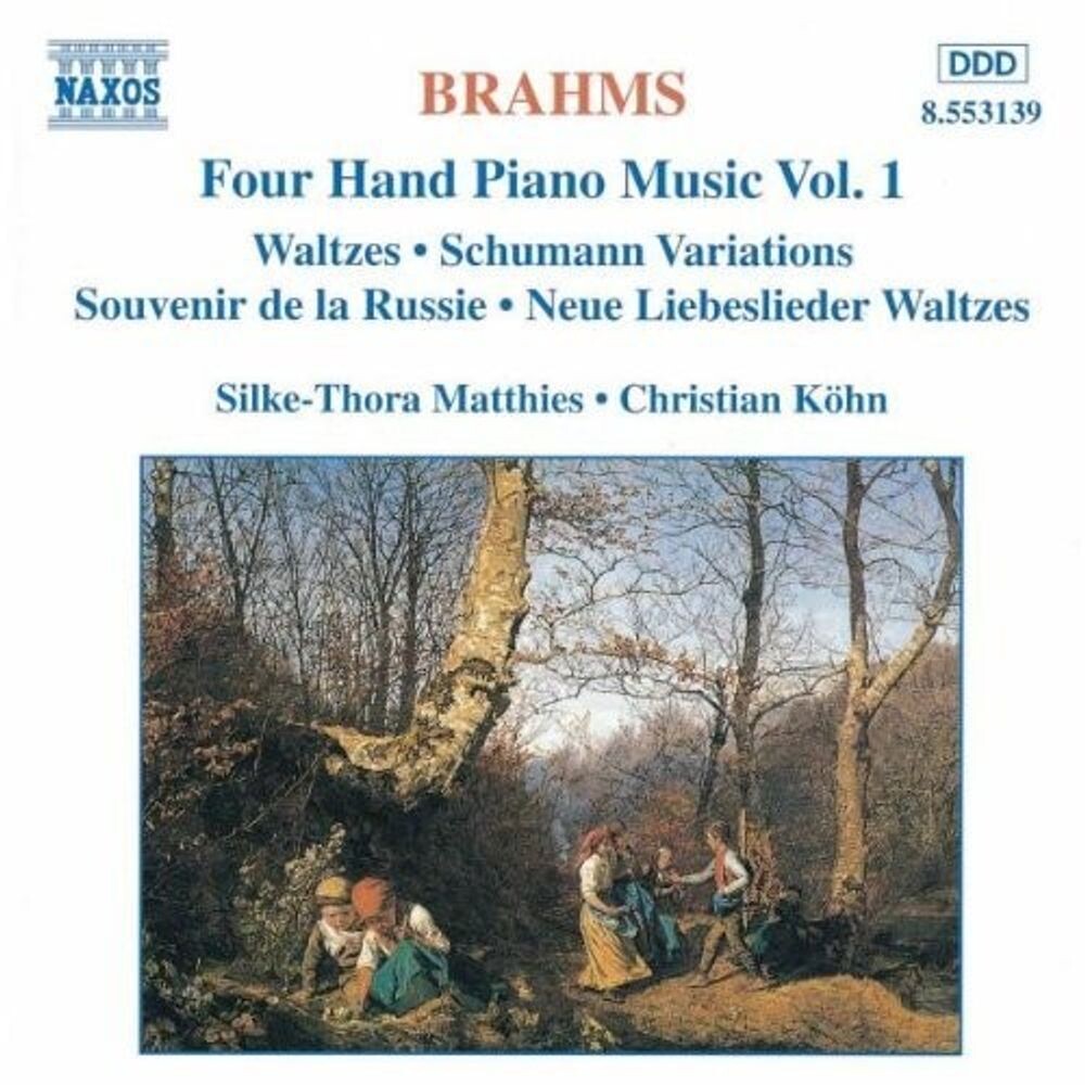 Диск CD Brahms: Four-Hand Piano Music, Vol. 1 - Waltzes / Schumann Variations / Souvenir de la Russie - Johannes Brahms, Silke-Thora Matthies, Christian Köhn
Диск CD Brahms: Four-Hand Piano Music, Vol. 1 - Waltzes / Schumann Variations / Souvenir de la Russie - Johannes Brahms, Silke-Thora Matthies, Christian Köhn