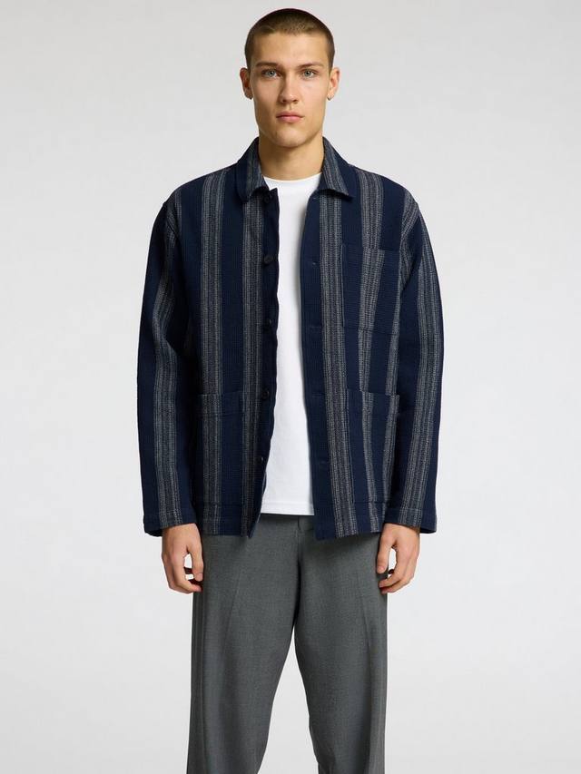 Футболка Regular Fit из органического хлопка с вафельным рисунком в полоску Selected, Sky Captain Stripes
Футболка Regular Fit из органического хлопка с вафельным рисунком в полоску Selected, Sky Captain Stripes