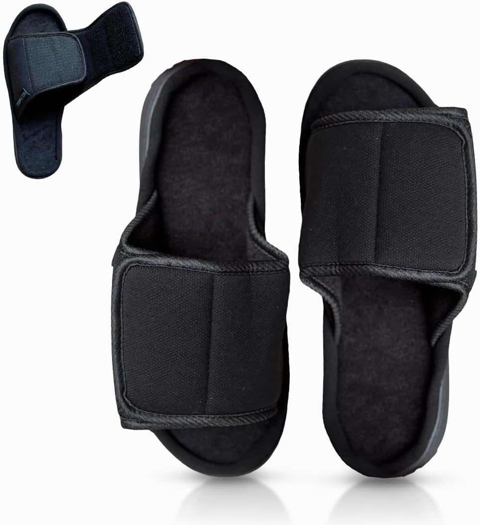 Сверхширокие и регулируемые тапочки для очень отечных ног, для мужчин и женщин Beltwell, черный
Сверхширокие и регулируемые тапочки для очень отечных ног, для мужчин и женщин Beltwell, черный