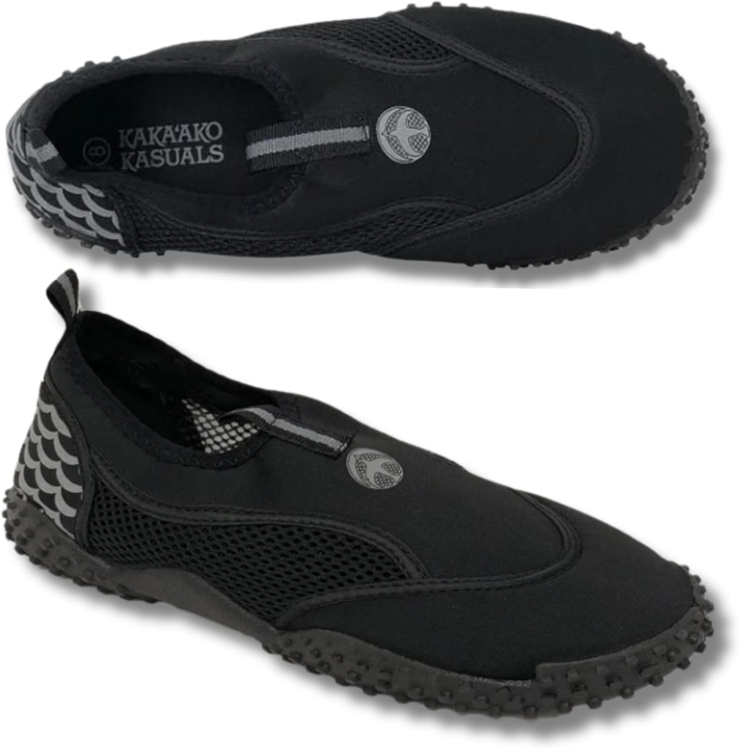 Женские водные тапочки быстросохнущие с сетчатым верхом и резиновой подошвой Kaka'Ako Kasuals, черный
Женские водные тапочки быстросохнущие с сетчатым верхом и резиновой подошвой Kaka'Ako Kasuals, черный